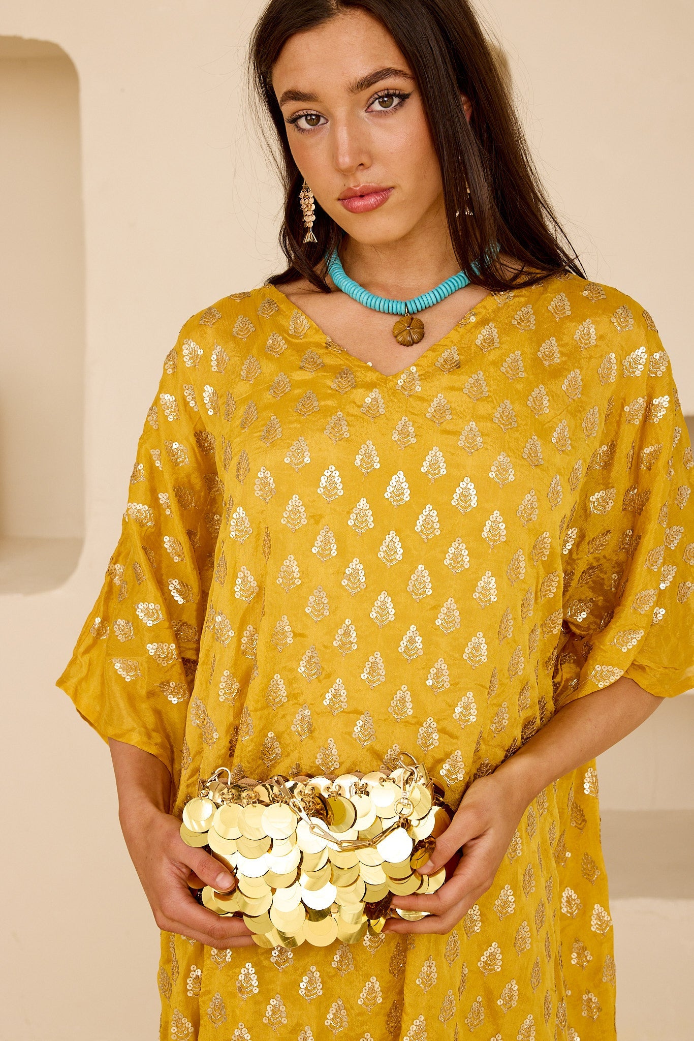 Helios Floral Kaftan