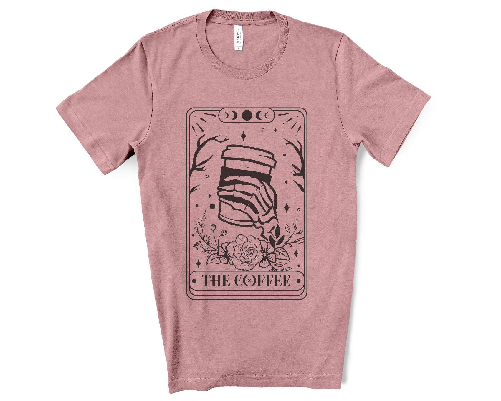 The Coffee Tarot Card Canvas Tee