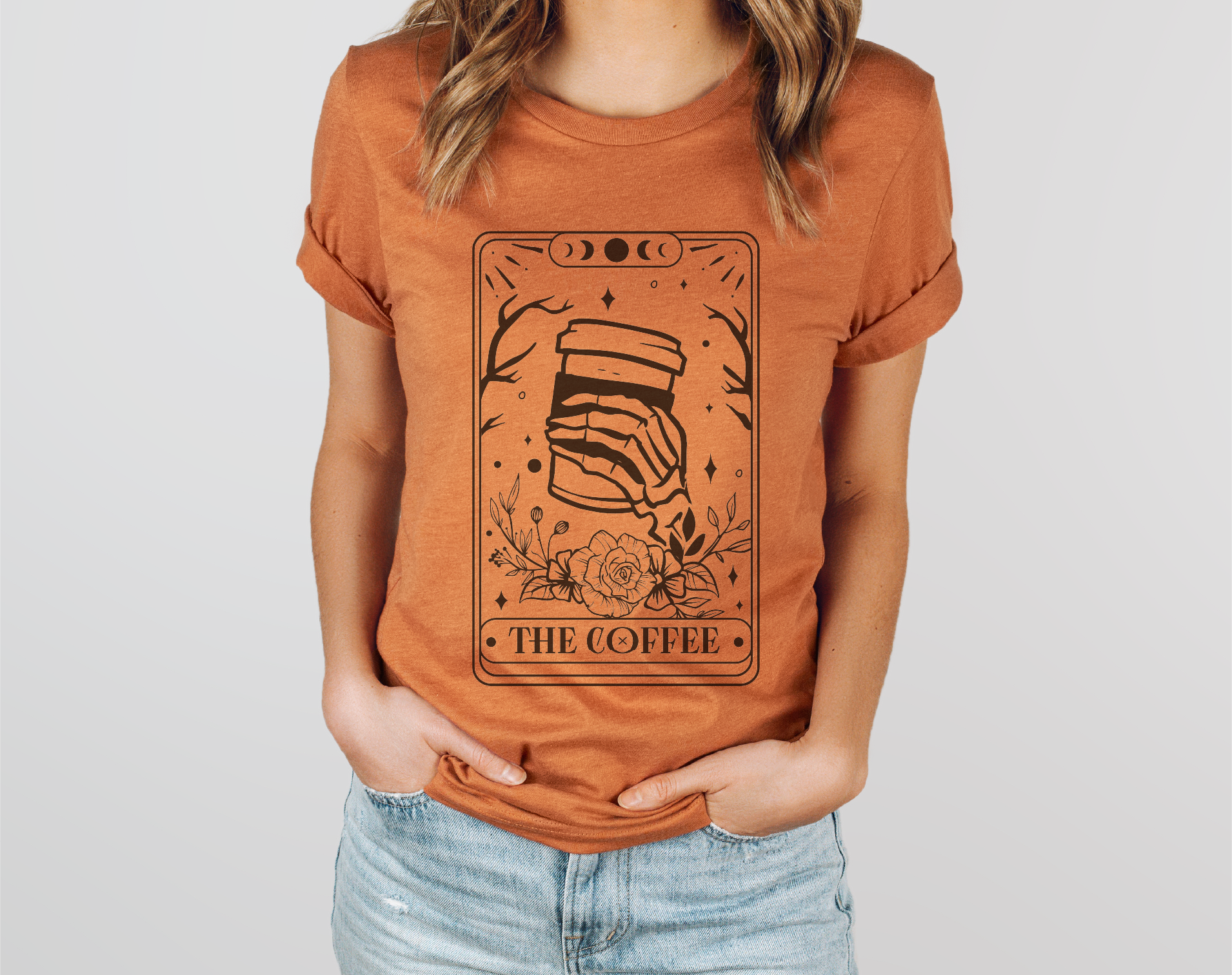 The Coffee Tarot Card Canvas Tee