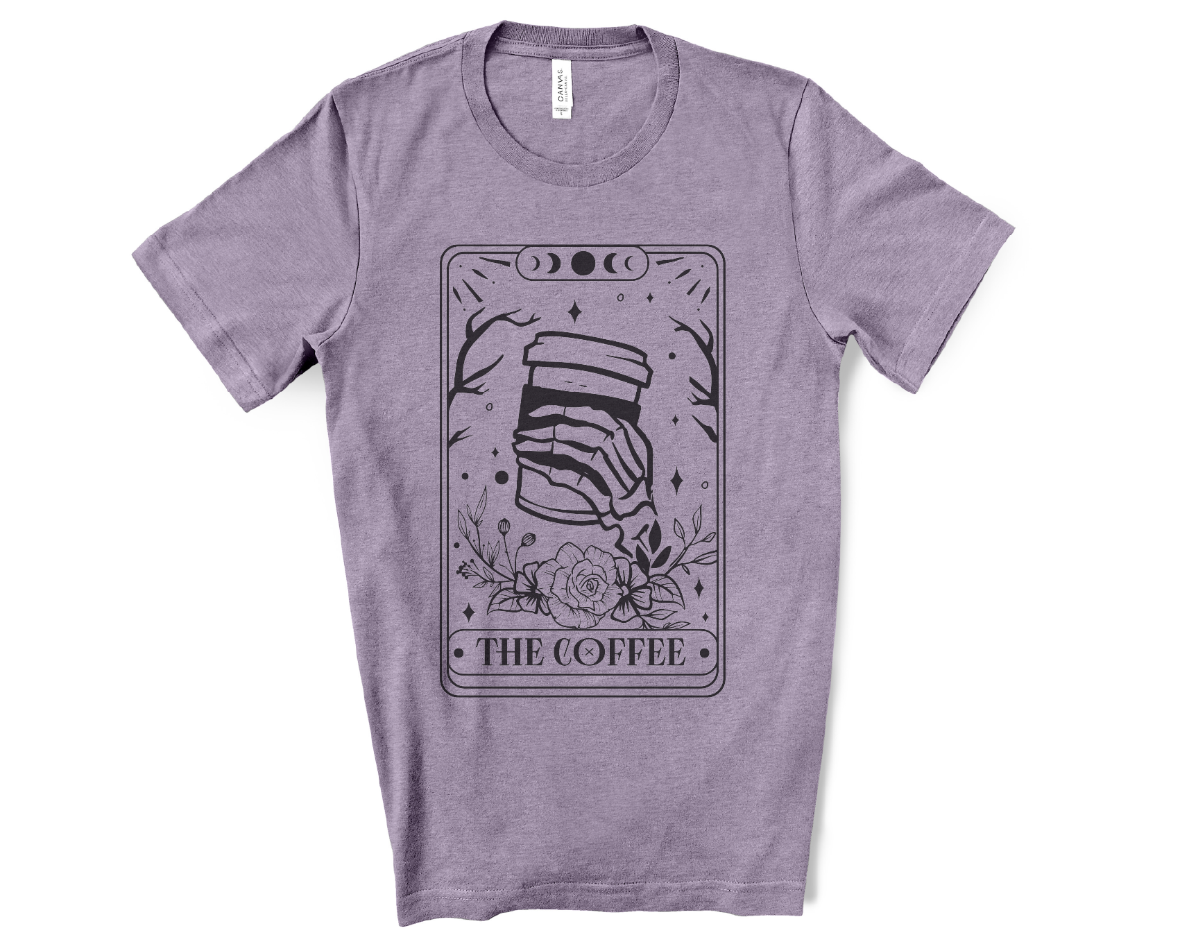 The Coffee Tarot Card Canvas Tee