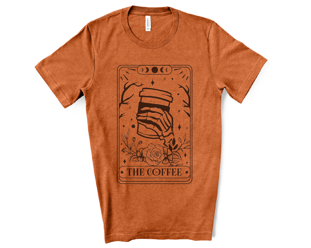 The Coffee Tarot Card Canvas Tee