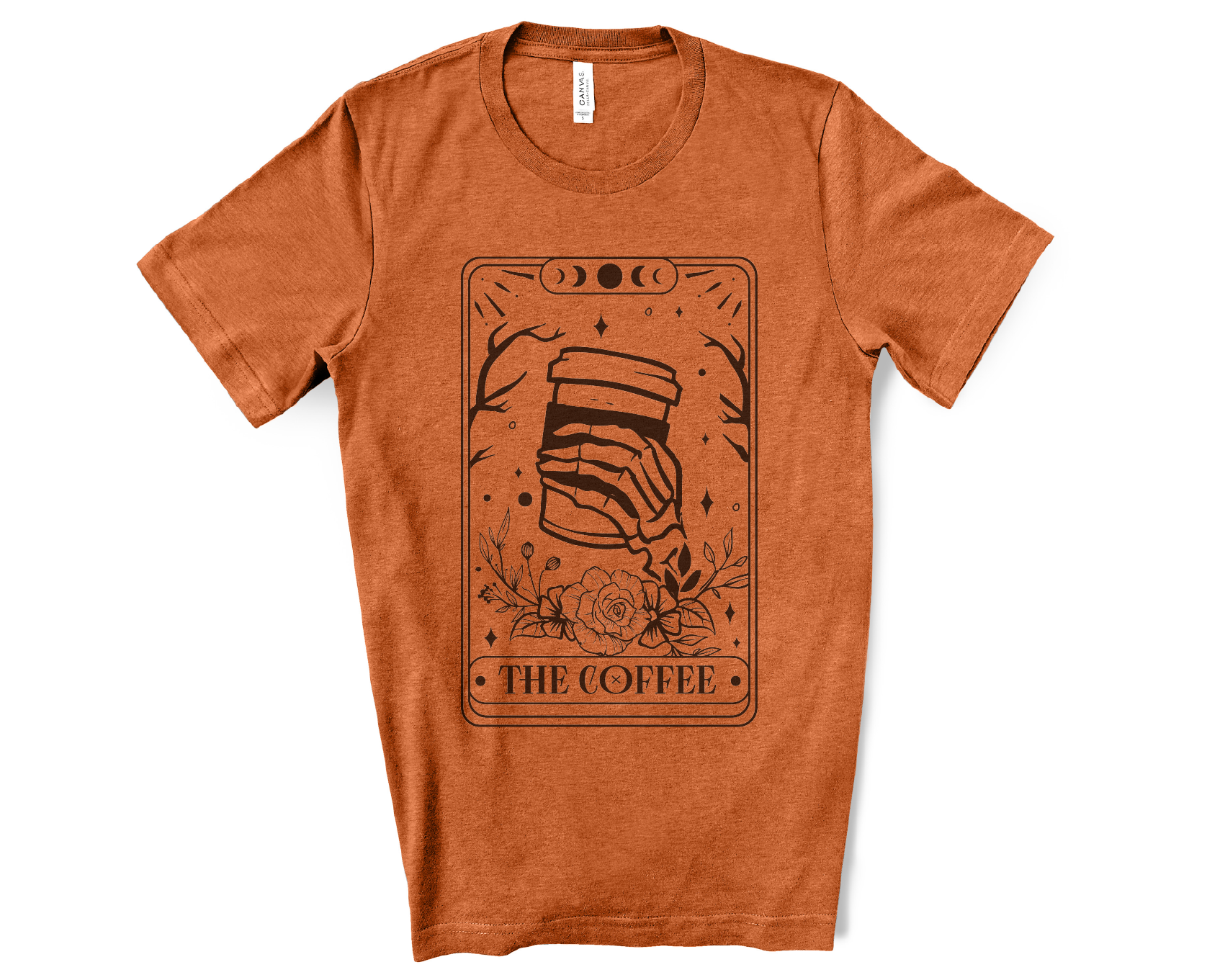 The Coffee Tarot Card Canvas Tee