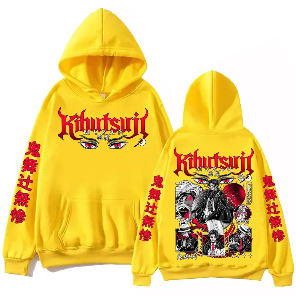 Muzan Kibutsuji Hoodie Demon Slayer Harajuku Pullover