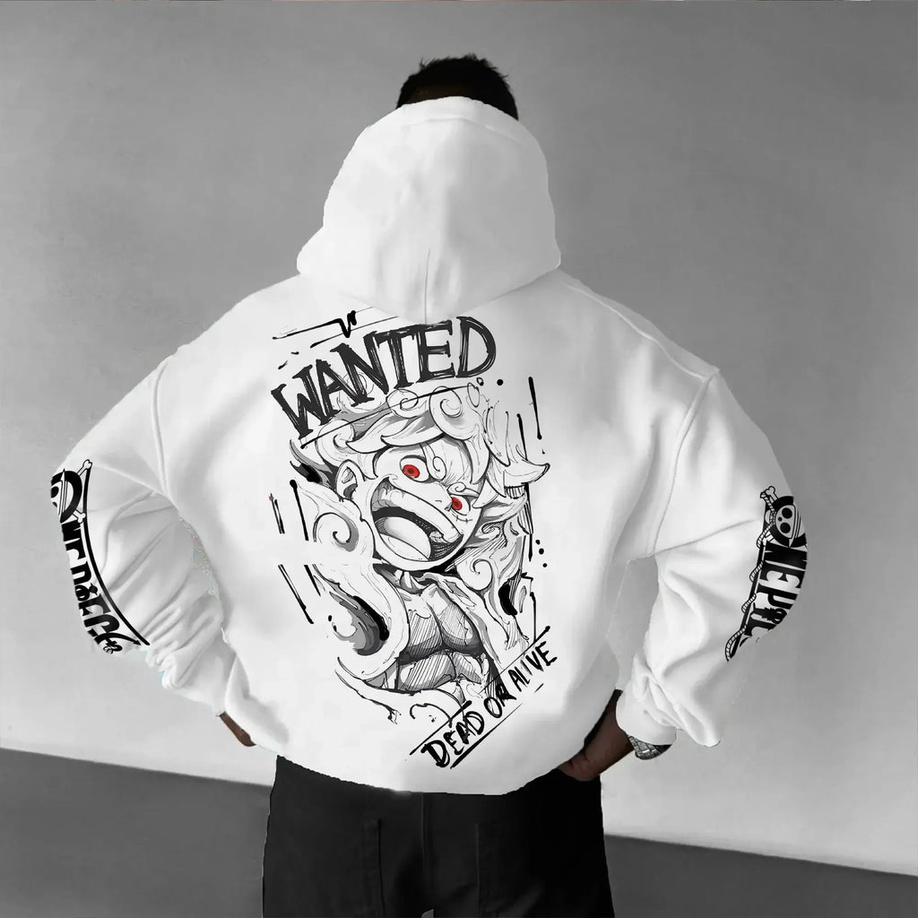 One Piece Hoodie Casual Cotton Sweatshirt