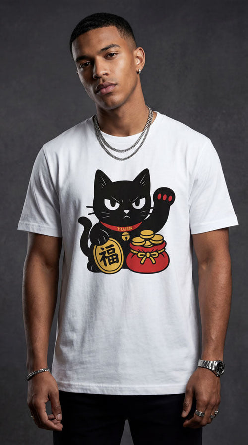 Black Cat Lucky T-Shirt