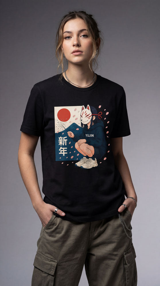 Kitsune Spark Sakura T-Shirt