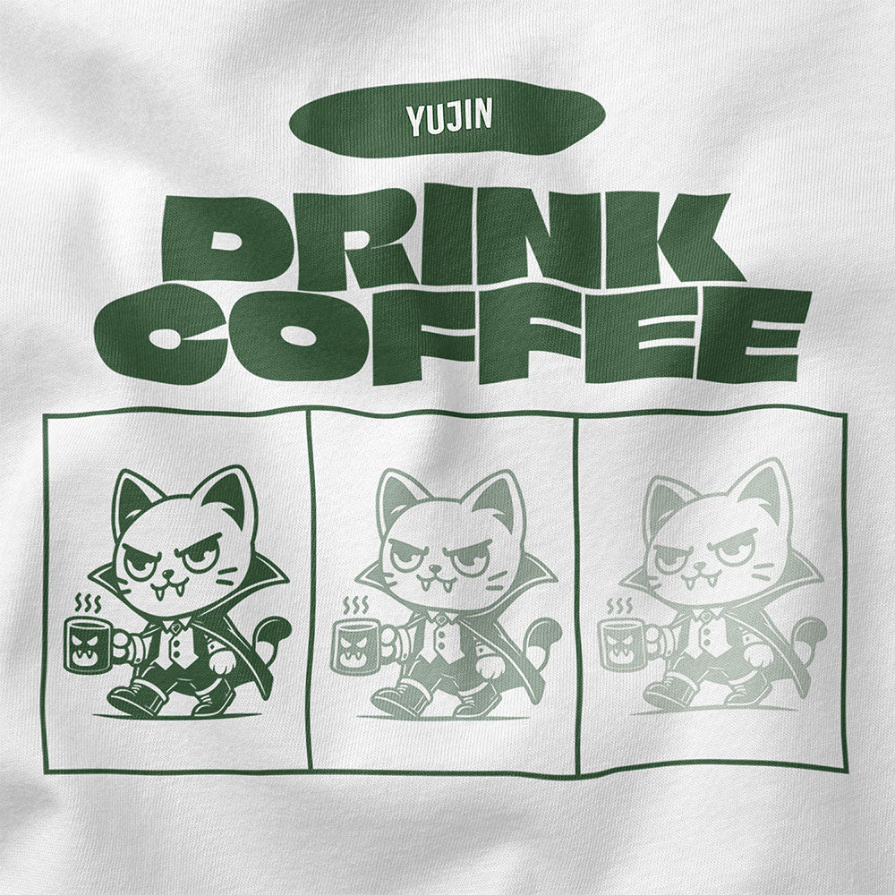 Drink Coffee Cat T-Shirt