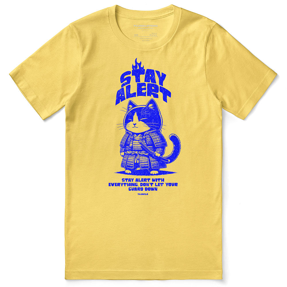 Stay Alert Cat T-Shirt